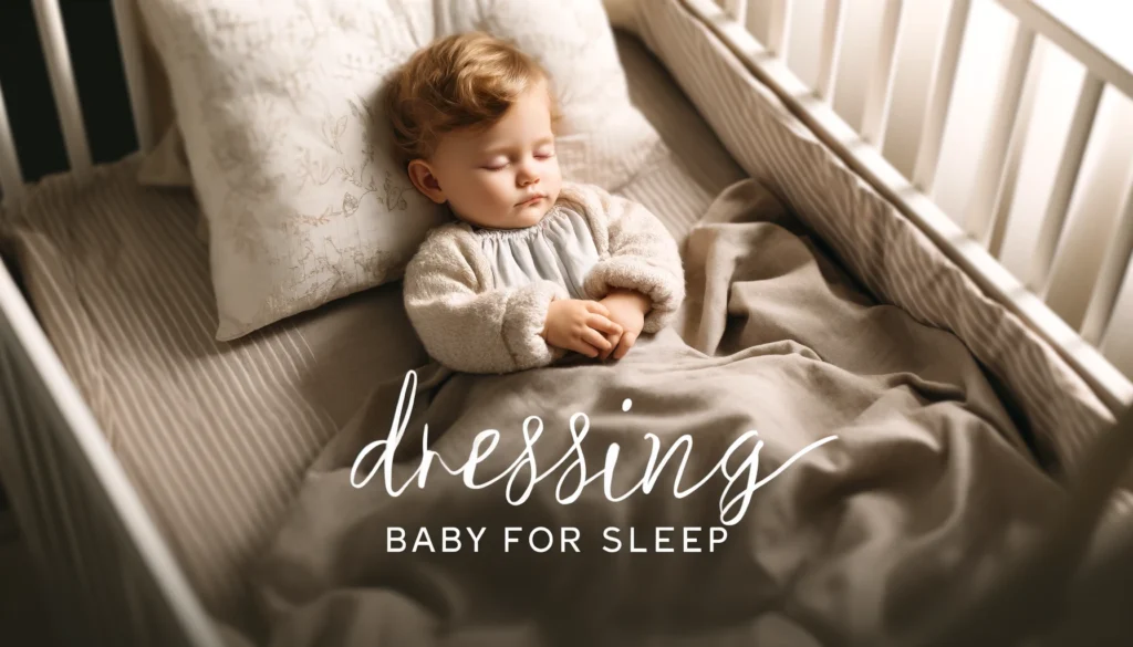 dressing baby for sleep